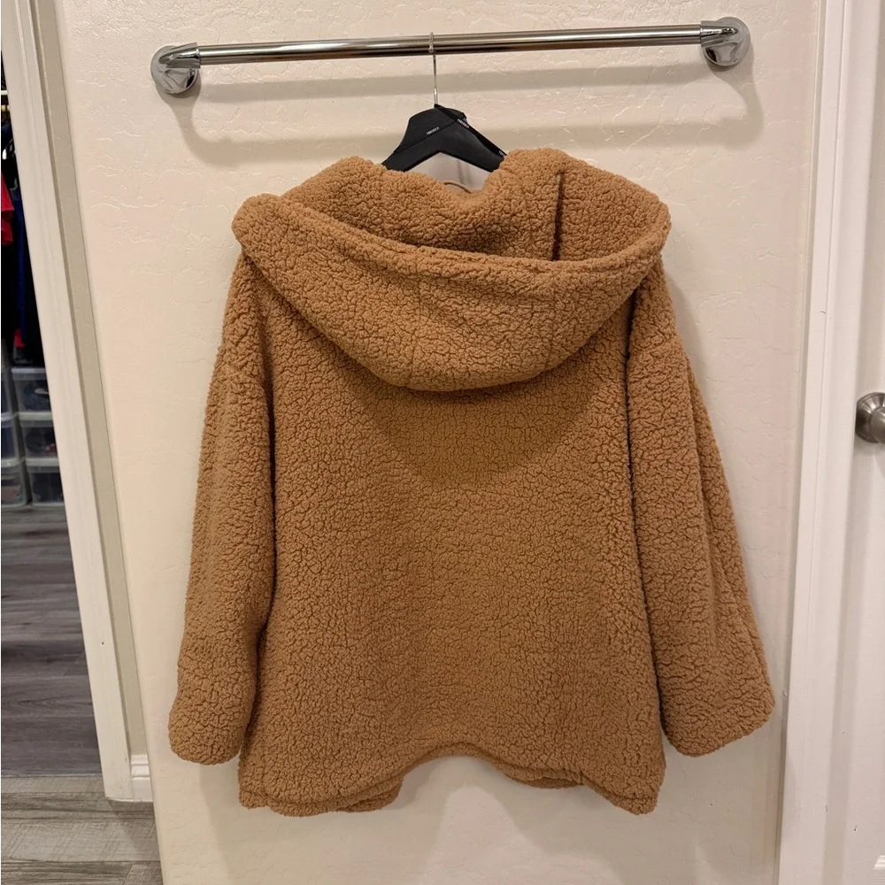 Forever 21 Warm Brown Teddy Jacket - Picture 2 of 3
